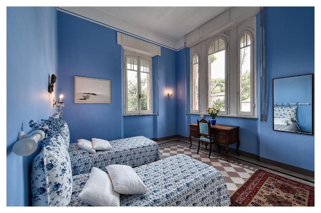 Posteľ alebo postele v izbe v ubytovaní Villa Italy