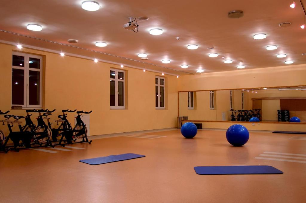 Fitness centrum a/nebo fitness zařízení v ubytování Aphrodite Hotel