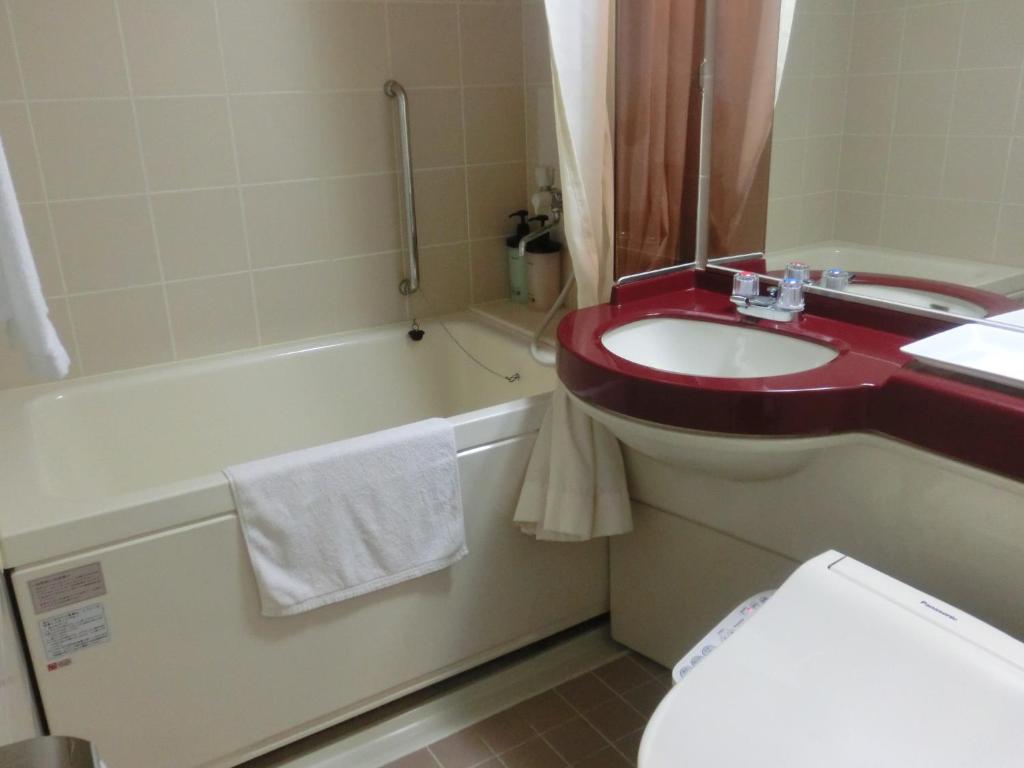 Koupelna v ubytování Prince Hotel Shimonoseki