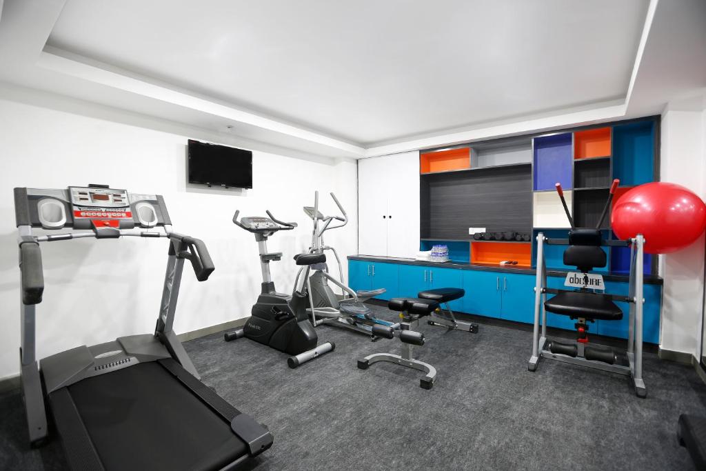 Fitness centrum a/nebo fitness zařízení v ubytování Zone By The Park, ORR, Chennai
