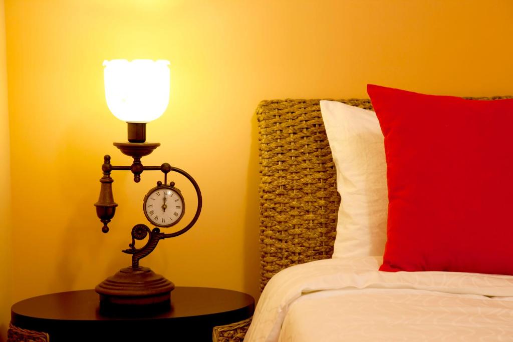 Postel nebo postele na pokoji v ubytování Starburst Bed & Breakfast宜蘭羅東星賞民宿