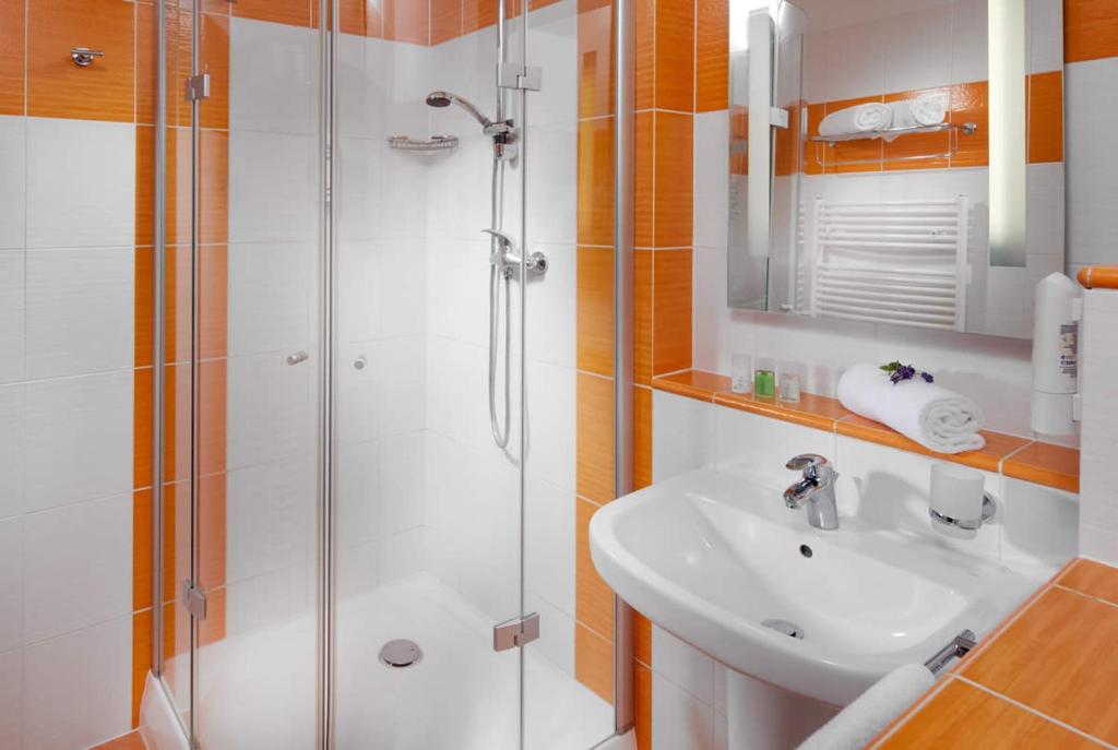 Koupelna v ubytování Apartman Lipno