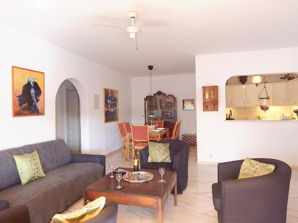 Posezení v ubytování Apartment Burriana