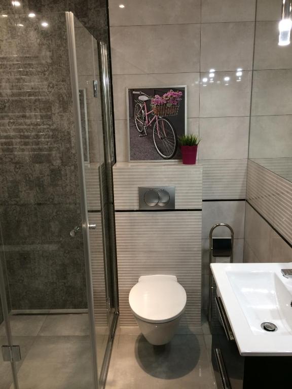 Kúpeľňa v ubytovaní Apartament Lesne Wzgorze