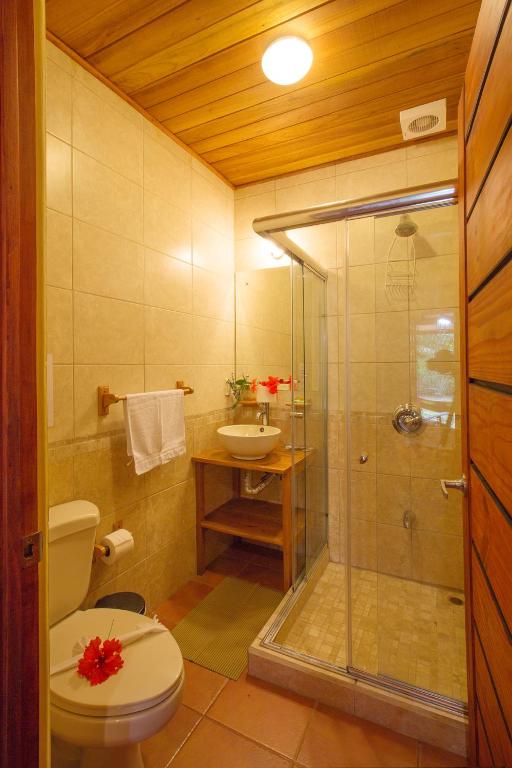 Koupelna v ubytování Hotel Casa Merlin