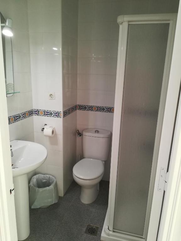 Koupelna v ubytování Nuevo Hotel