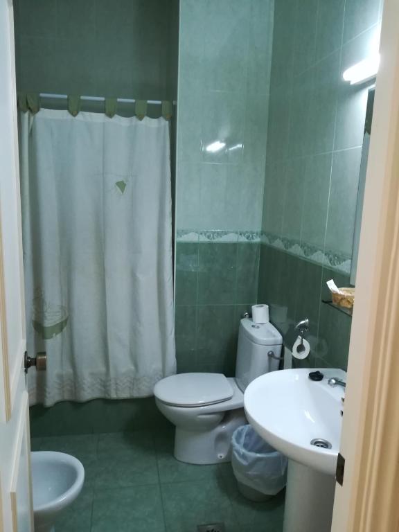 Koupelna v ubytování Nuevo Hotel