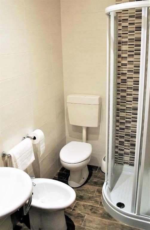 Koupelna v ubytování Hotel Picobello Pineta