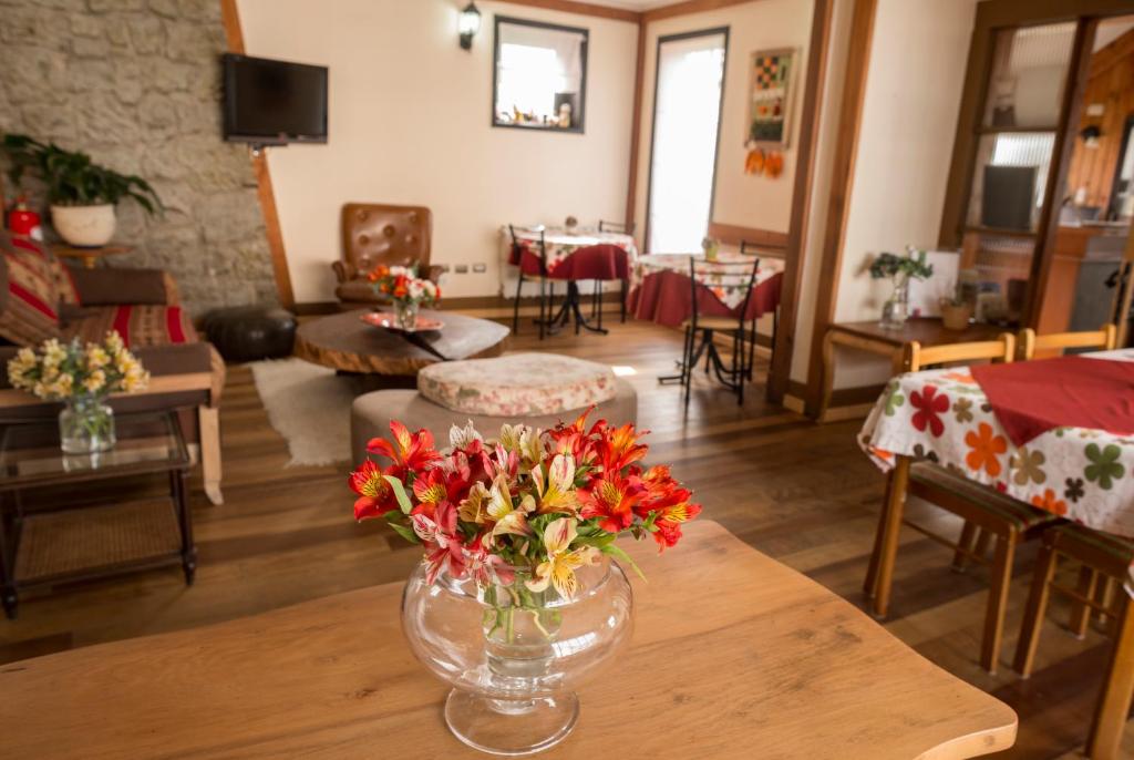 Uma área de estar em Weisserhaus