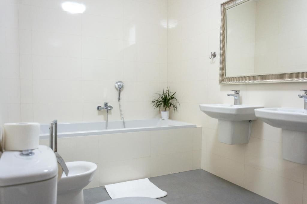 Koupelna v ubytování Penzion Apartmány Hradební