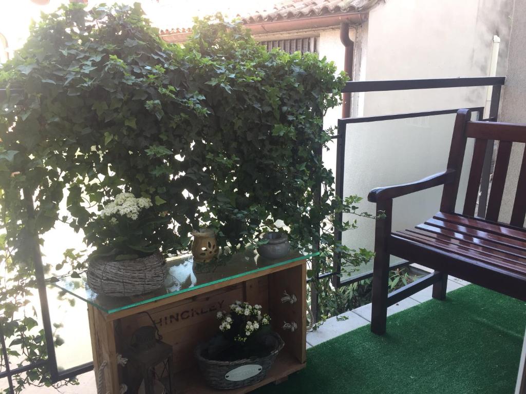 Balkón nebo terasa v ubytování Residenza Giacomuzzi