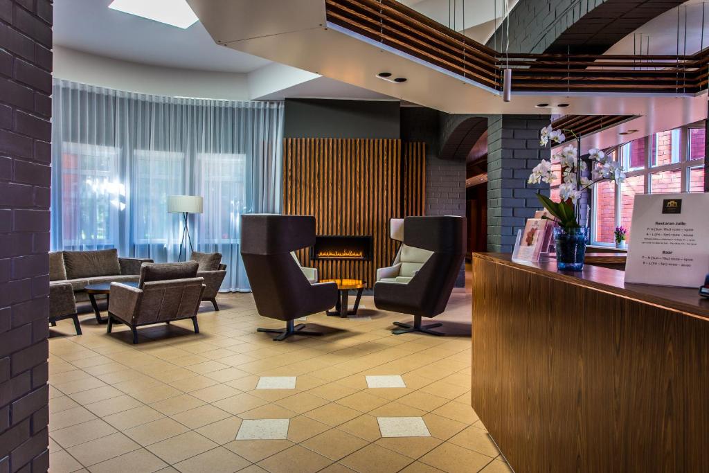 Posezení v ubytování Lepanina Hotell