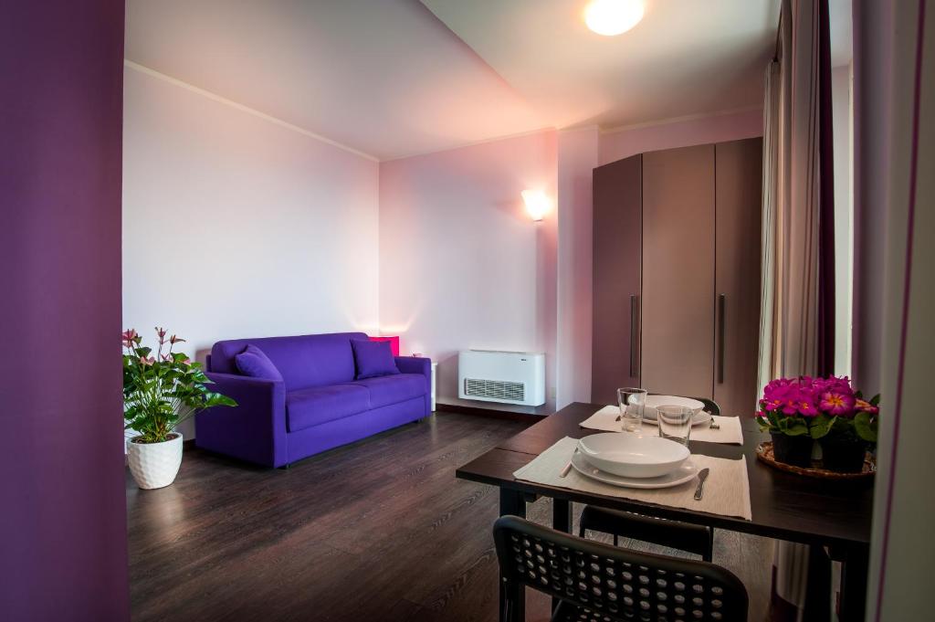 Posezení v ubytování Arc en Ciel Appartments
