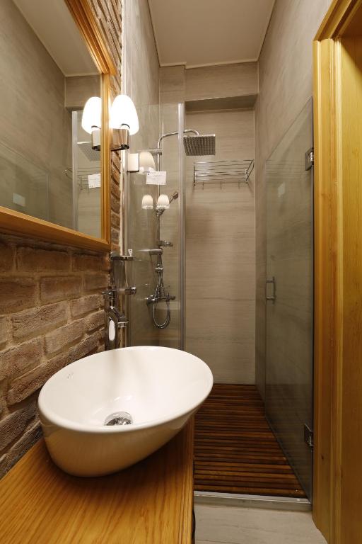 Koupelna v ubytování Catirga Konak Apartments