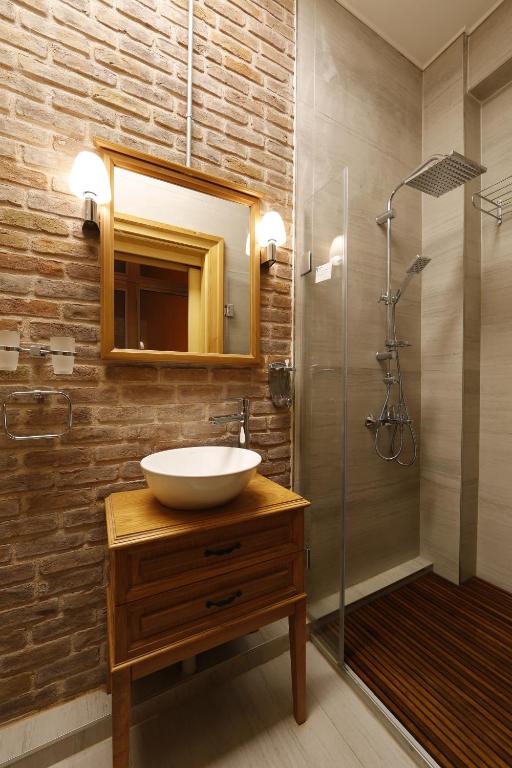 Koupelna v ubytování Catirga Konak Apartments