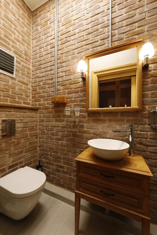 Koupelna v ubytování Catirga Konak Apartments