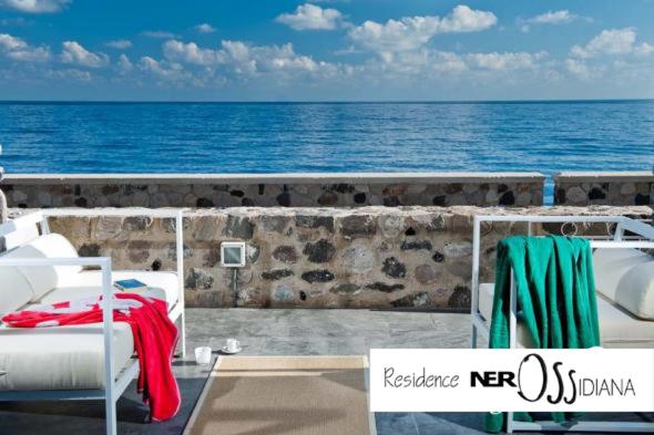 widok na ocean z pokładu łodzi w obiekcie NerOssidiana sul mare di Lipari w mieście Lipari