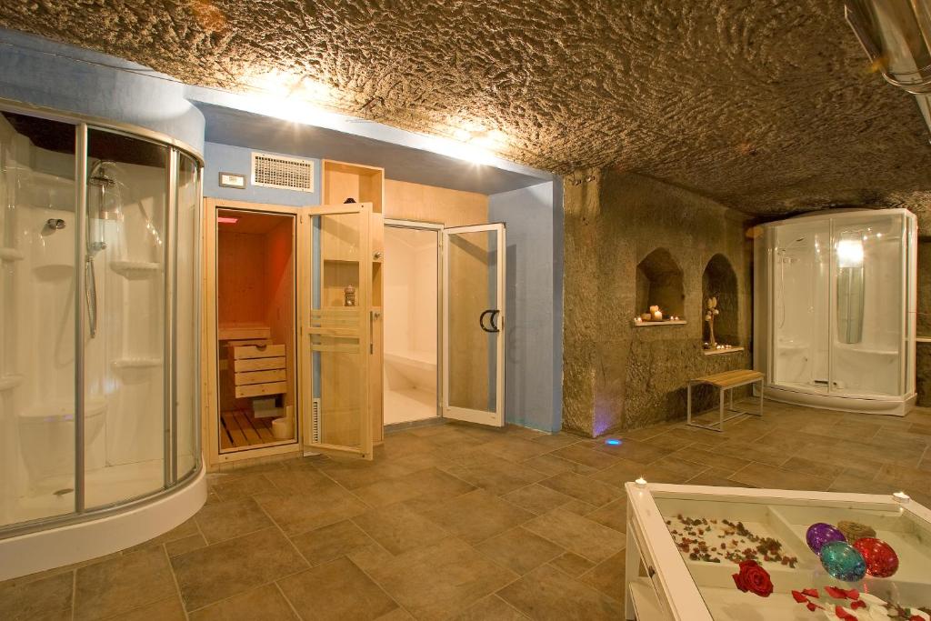 Koupelna v ubytování Villaggio Le Querce