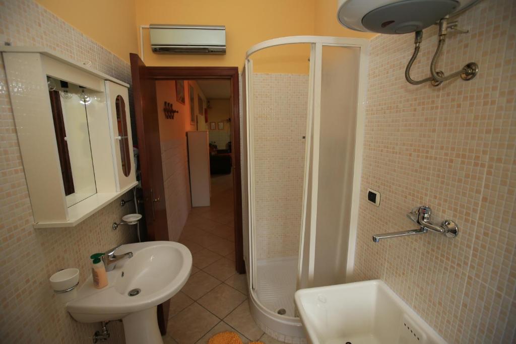 Koupelna v ubytování Casa Fusco