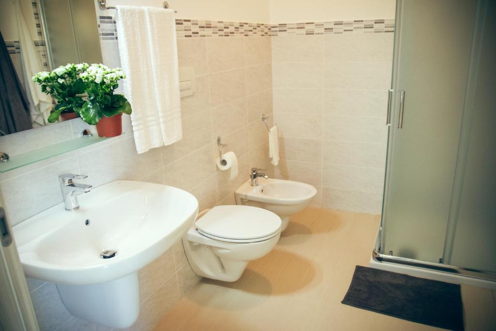 Koupelna v ubytování Il Sorriso B&B