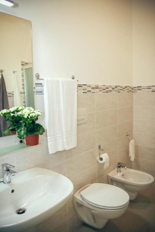 Koupelna v ubytování Il Sorriso B&B