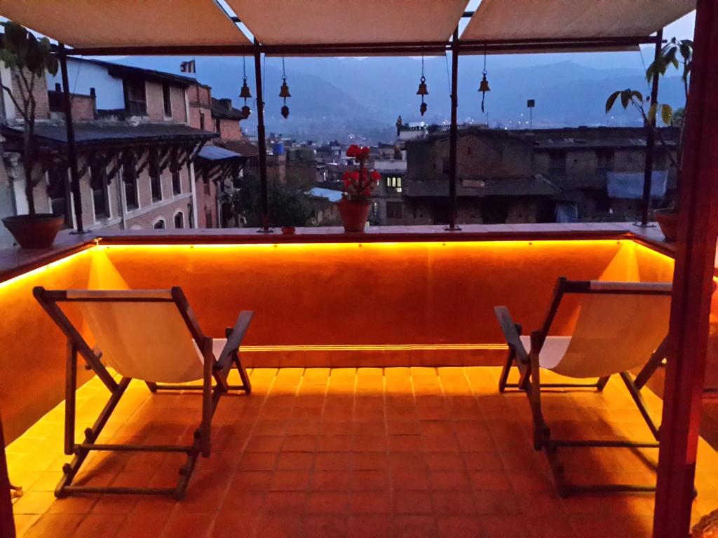 Posezení v ubytování Milla Guesthouse Bhaktapur
