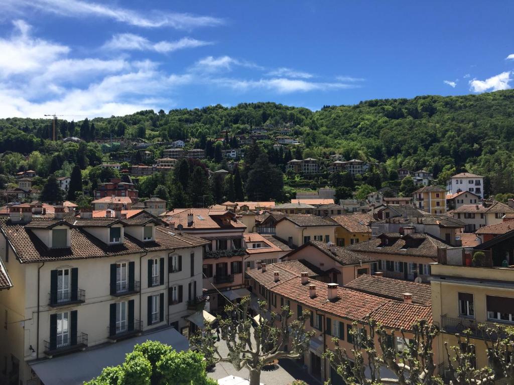 a view of the city from the castle at Affittacamere Caffè Nazionale in Stresa