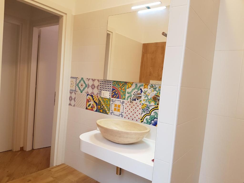 A bathroom at B&B Verdearancio