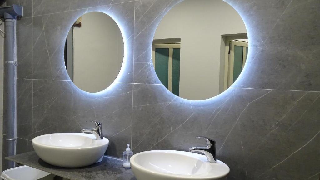 Koupelna v ubytování Hotel Denta