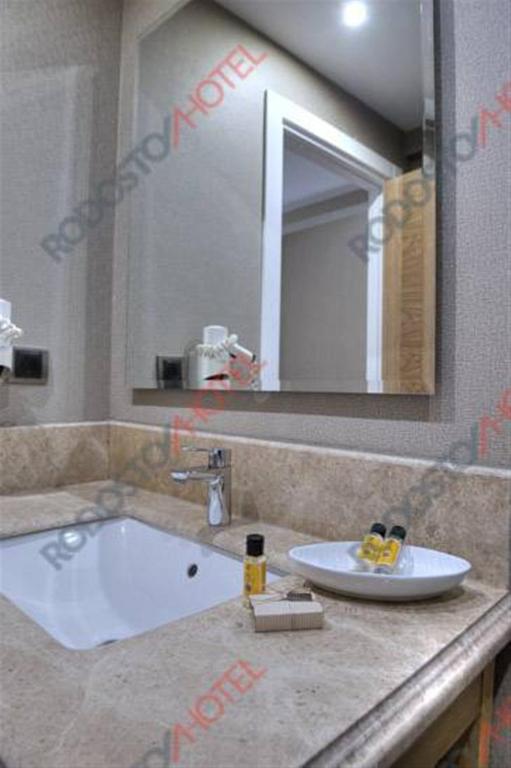 Koupelna v ubytování Rodosto Hotel