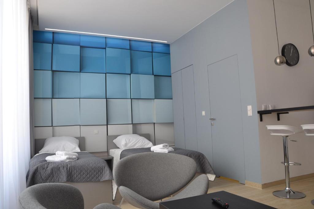 Część wypoczynkowa w obiekcie Apartamenty Krawiecka