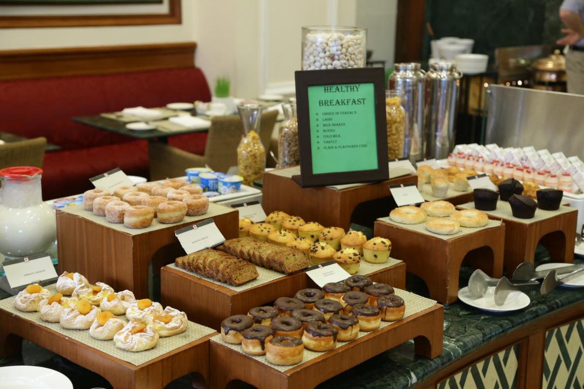 a display of different types of donuts and pastries at Eros Hotel New Delhi, Nehru Place in New Delhi a display of different types of donuts and pastries at Eros Hotel New Delhi, Nehru Place in New Delhi