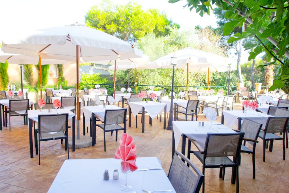 Un restaurante o sitio para comer en Hotel Cala Gat