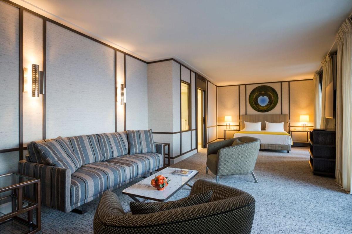 Coin salon dans l'établissement Villa Maïa