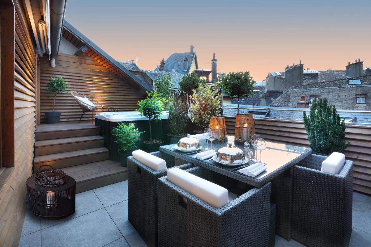 Balcon ou terrasse dans l'établissement Petit Hôtel Confidentiel