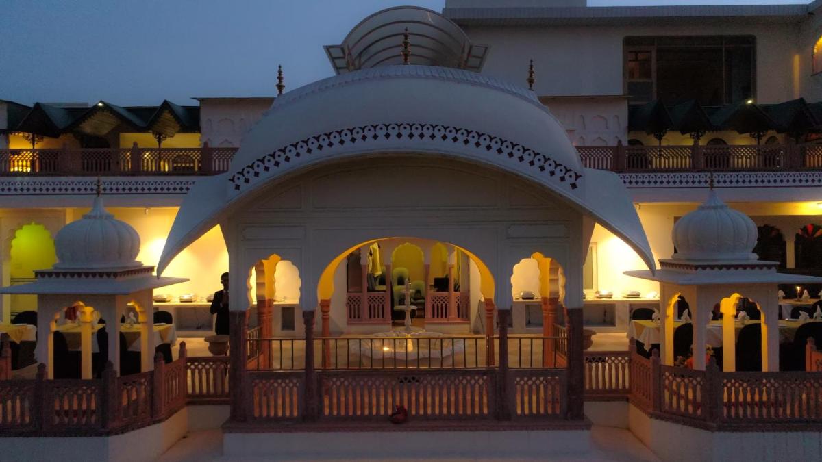 a building with a synagogue in the middle at Shahpura House in Jaipur