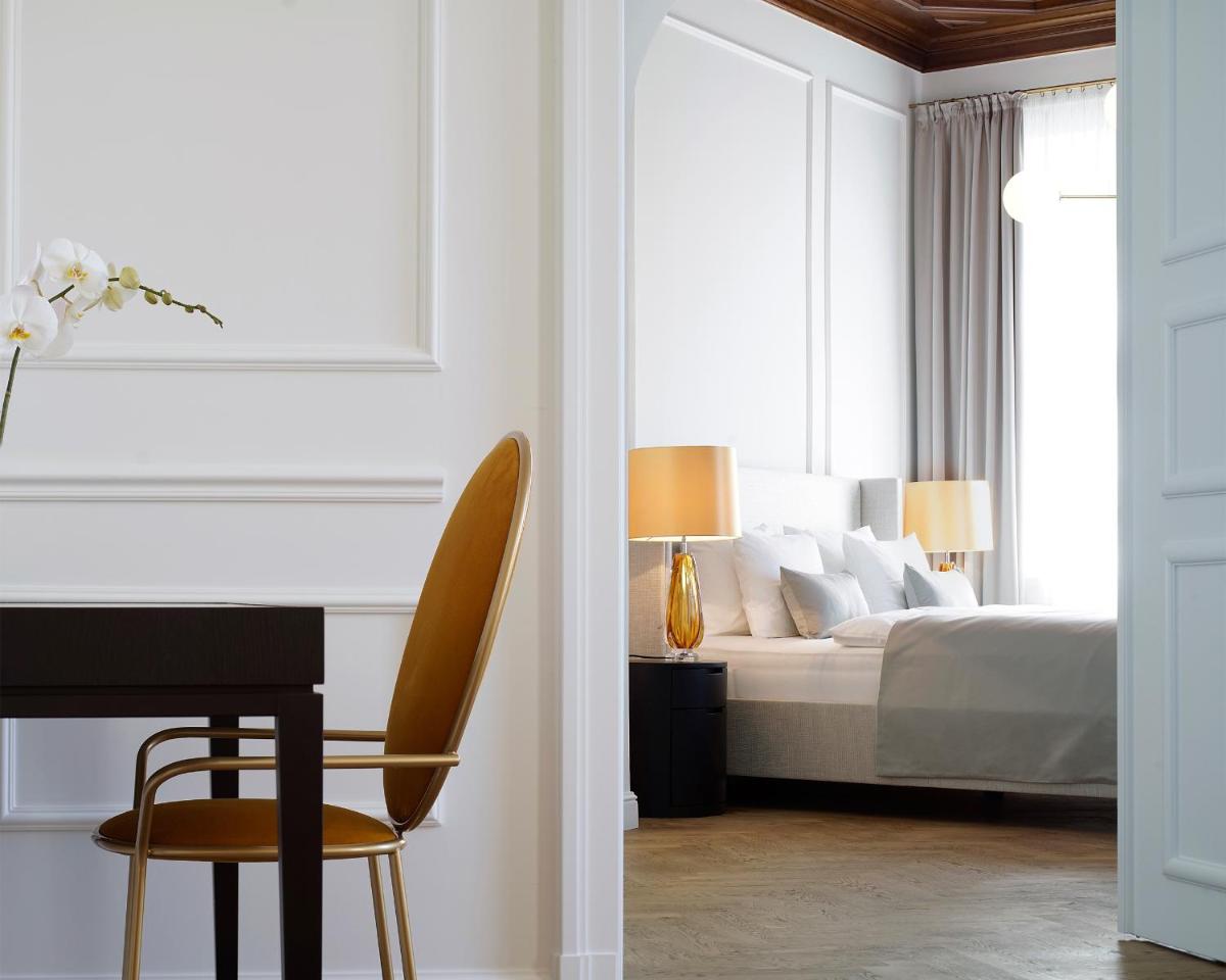 Ein Bett oder Betten in einem Zimmer der Unterkunft Das Tegernsee
