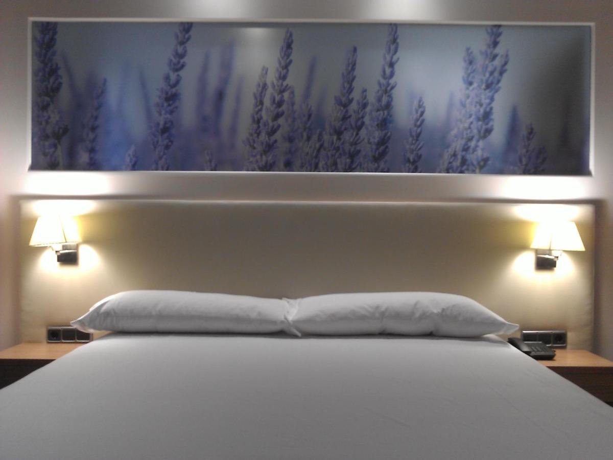 Cama o camas de una habitación en Hotel Balneario El Raposo