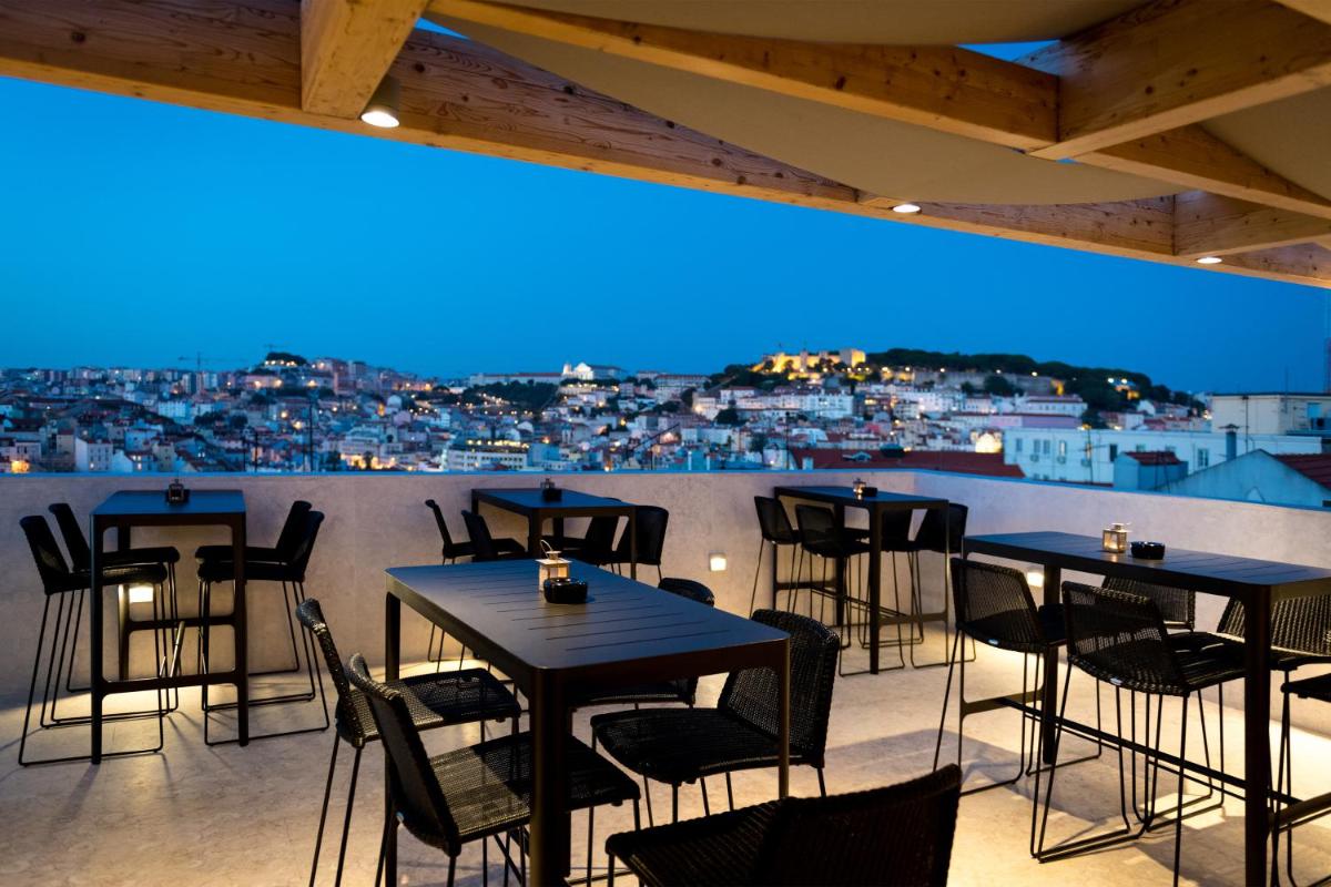Uma vista geral de Lisboa ou a vista da cidade a partir do hotel
