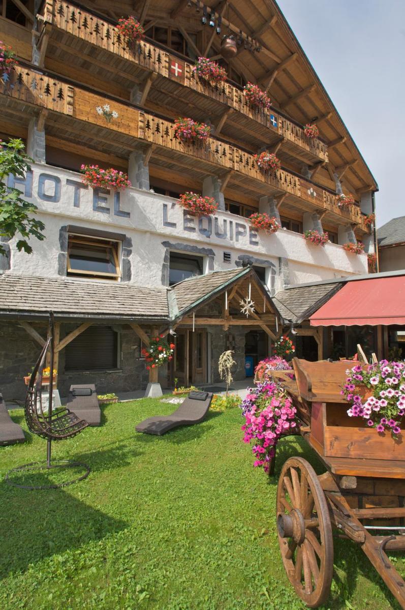 Jardin de l'établissement Hotel L'Equipe