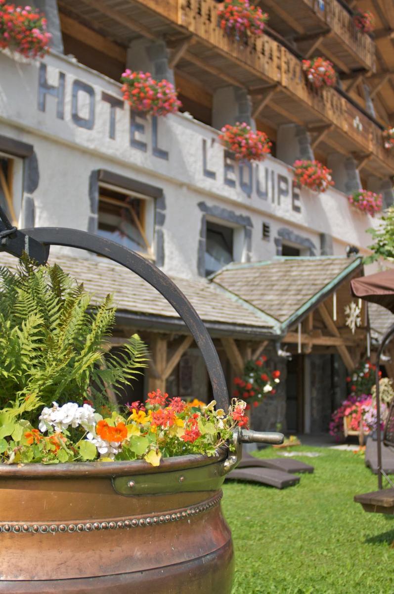 Jardin de l'établissement Hotel L'Equipe