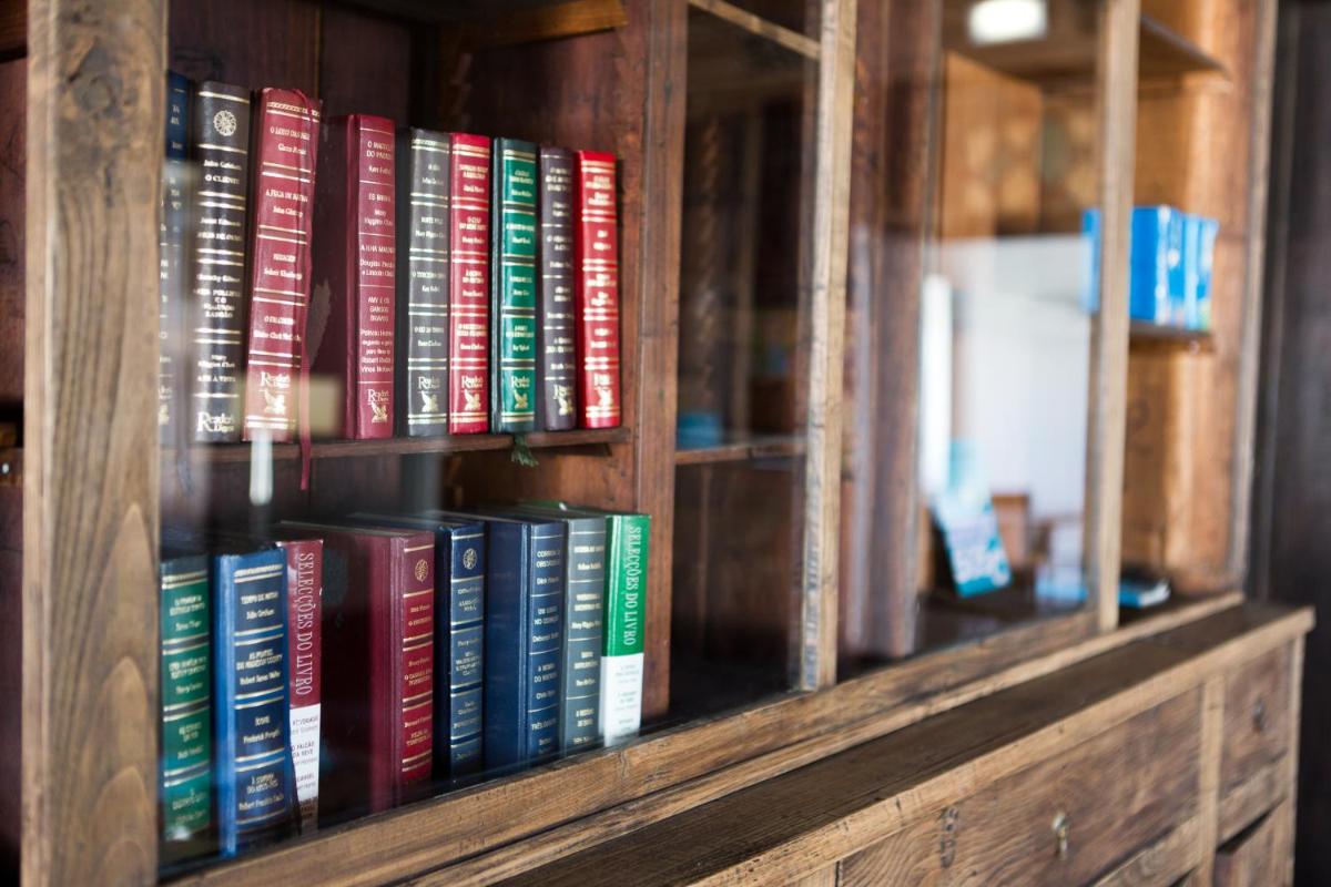 A biblioteca deste hotel