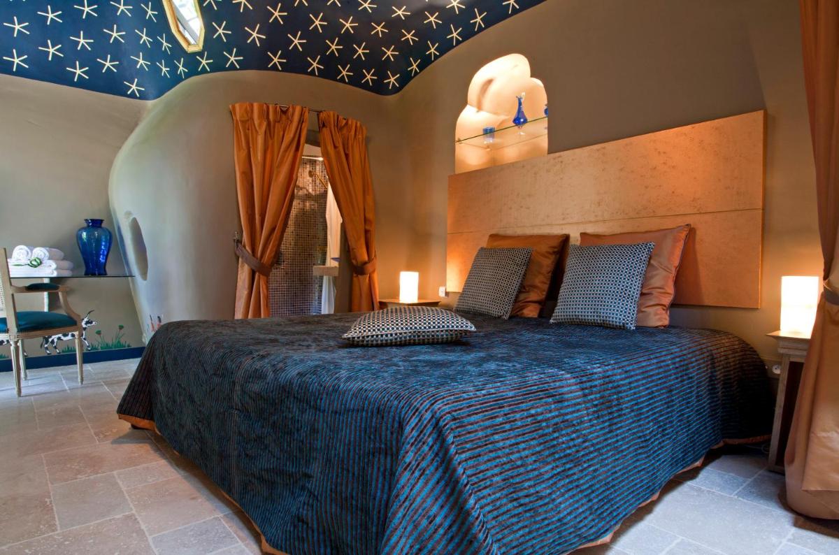 Un ou plusieurs lits dans un hébergement de l'établissement Le Castellas Hotel & SPA - TERITORIA
