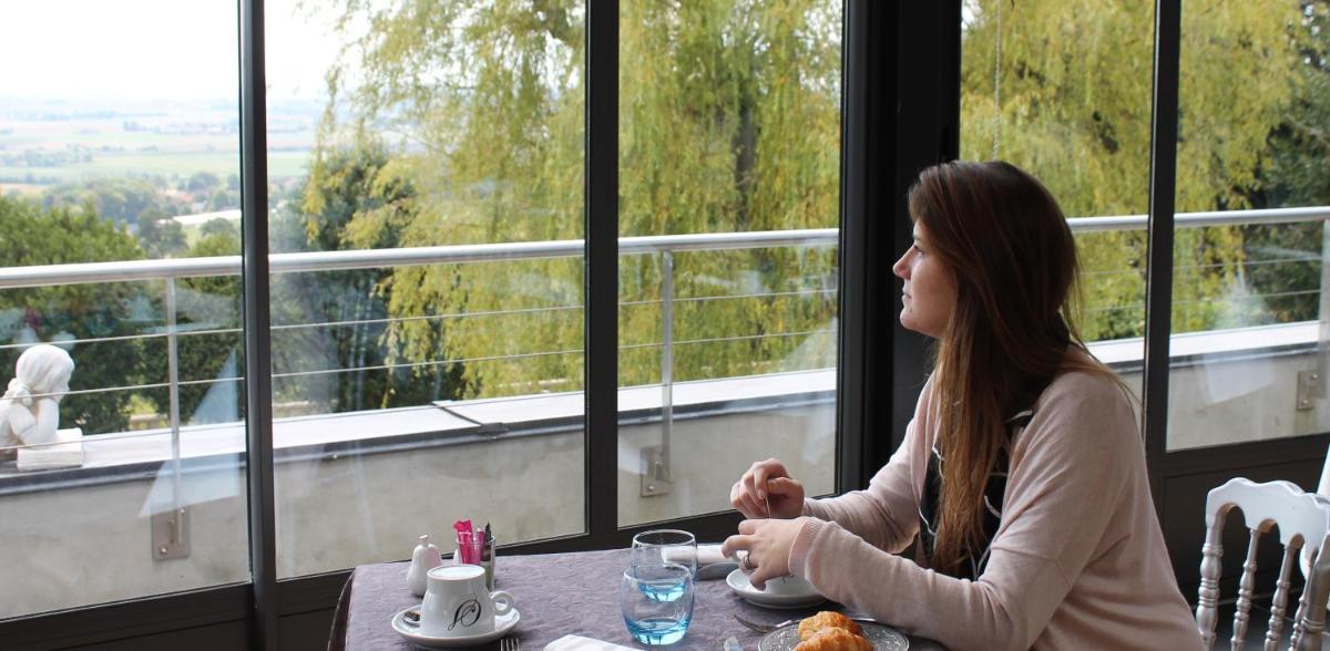 Balcon ou terrasse dans l'établissement Châtellerie De Schoebeque