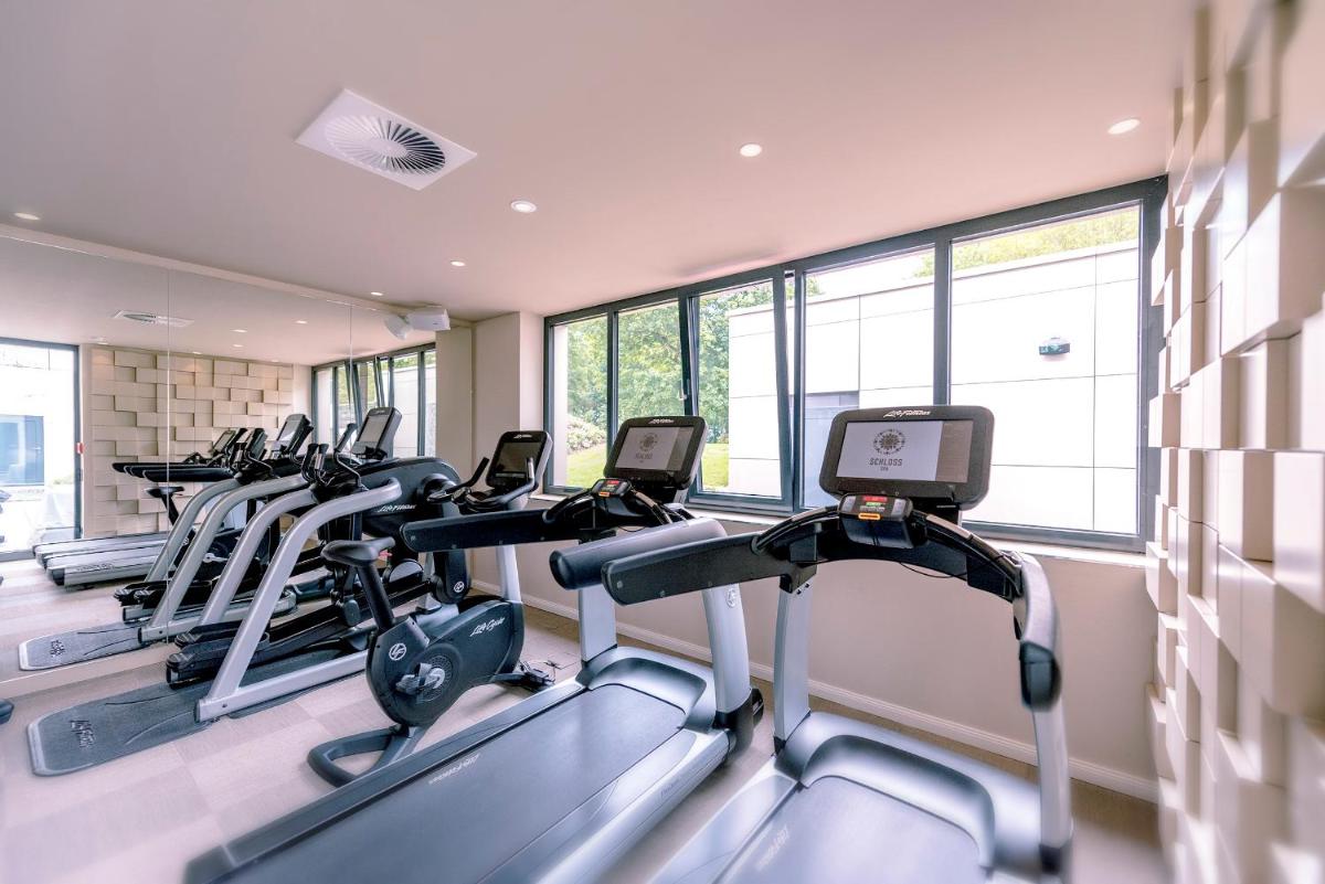 Das Fitnesscenter und/oder die Fitnesseinrichtungen in der Unterkunft SCHLOSS Fleesensee