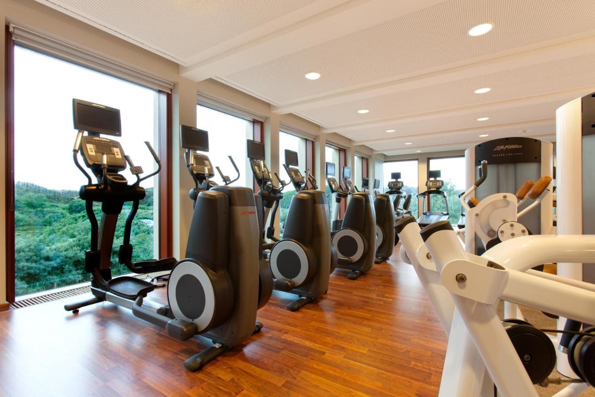Das Fitnesscenter und/oder die Fitnesseinrichtungen in der Unterkunft A-ROSA Sylt