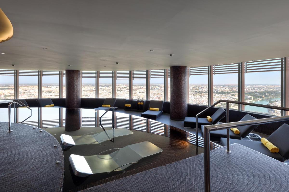 Zona de estar de Eurostars Torre Sevilla