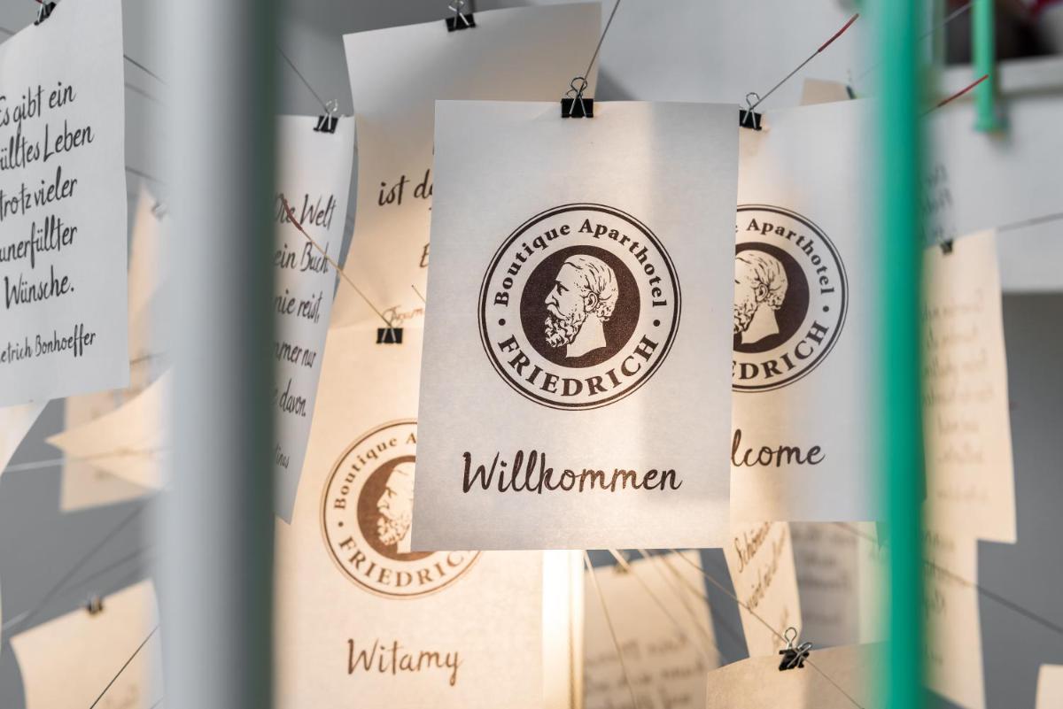 Ein Zertifikat, Auszeichnung, Logo oder anderes Dokument, das in der Unterkunft Friedrich Boutique-Apartments ausgestellt ist
