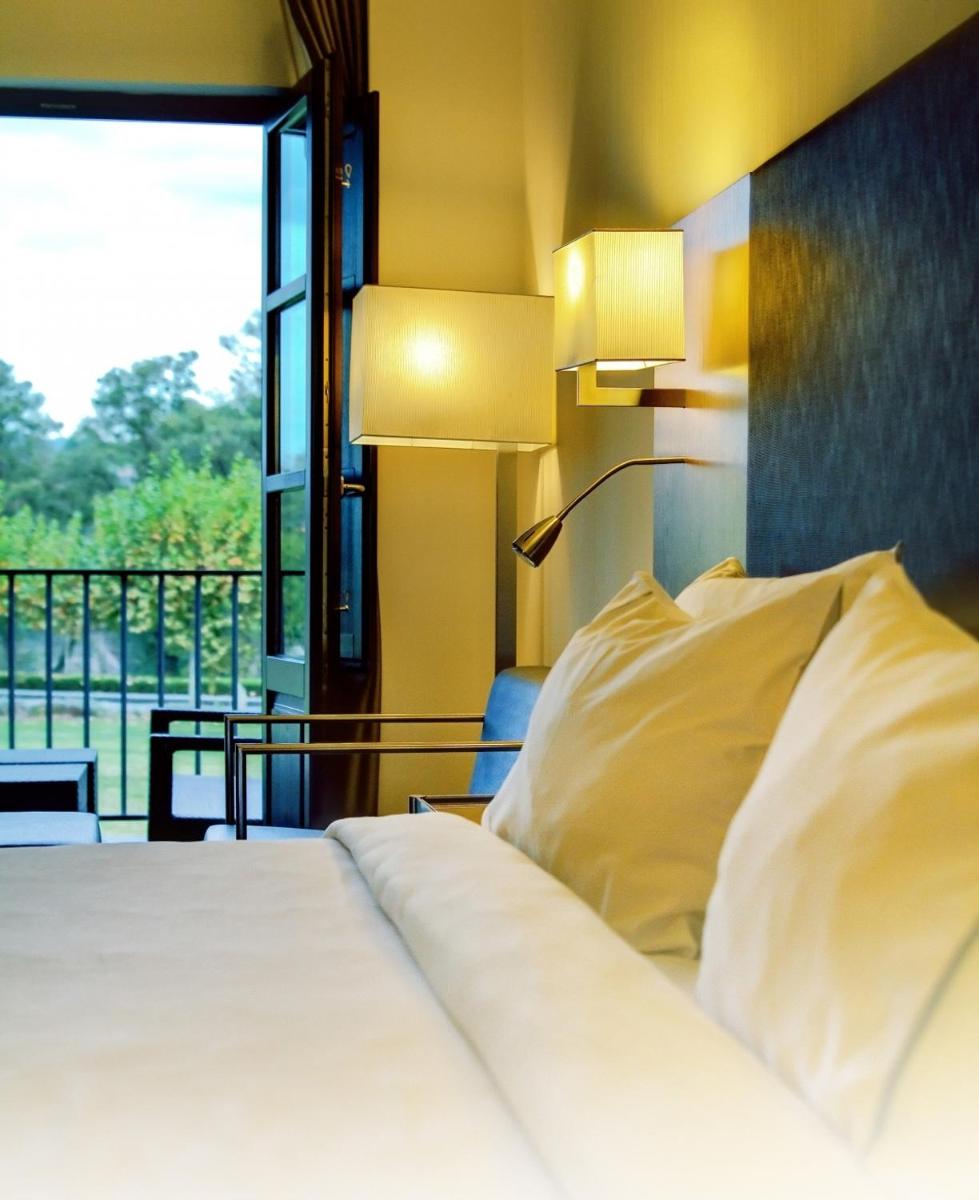 Cama o camas de una habitación en Eurostars Vila de Allariz Hotel Balneario