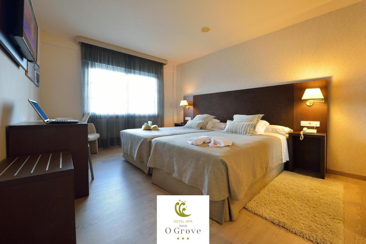 Cama o camas de una habitación en Hotel Spa Norat O Grove 3* Superior